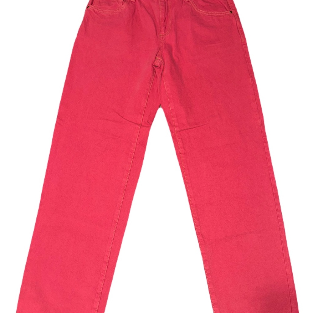 Cotton On Women's Bright Pink Straight Leg Jeans